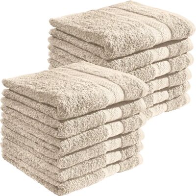 REDBEST - Chicago - 50x80 cm - braun-beige - Handtuch REDBEST - Chicago - 50x80 cm - braun-beige - Handtuch