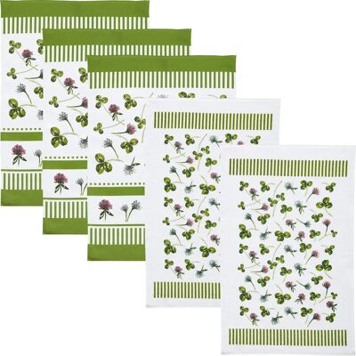 Erwin Müller - Kleeblatt - Grün - 5-teilig - Geschirrtuch-Set Erwin Müller - Kleeblatt - Grün - 5-teilig - Geschirrtuch-Set