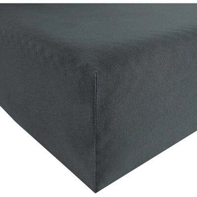 REDBEST - Denver - Grau - 90x190 cm - Spannbettlaken REDBEST - Denver - Grau - 90x190 cm - Spannbettlaken