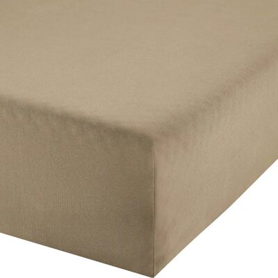 REDBEST - Denver - Braun-Beige - 180x200 cm - Fitted Sheet REDBEST - Denver - Braun-Beige - 180x200 cm - Fitted Sheet