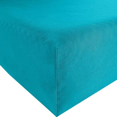 REDBEST - Denver - Grün/Blau - 180x200 cm - Spannbettlaken REDBEST - Denver - Grün/Blau - 180x200 cm - Spannbettlaken