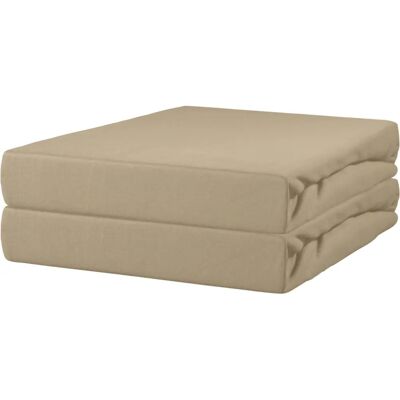 Erwin Müller - Nürnberg - Spannbettlaken - Braun-Beige - 90x190 Erwin Müller - Nürnberg - Spannbettlaken - Braun-Beige - 90x190