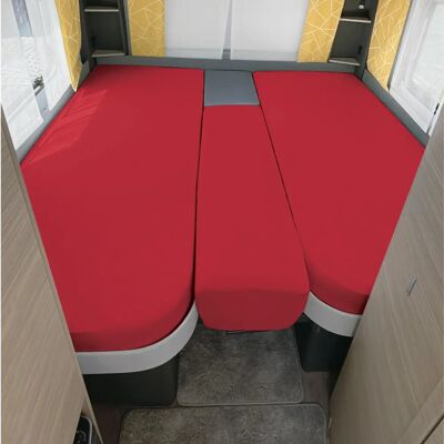 Erwin Müller - Multi-Stretch Jersey Spannbettlaken - Rot - Fitted sheet Erwin Müller - Multi-Stretch Jersey Spannbettlaken - Rot - Fitted sheet
