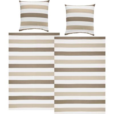 REDBEST Renforcé Bettwäsche braun-beige 135x200 cm - 4er Bedding REDBEST Renforcé Bettwäsche braun-beige 135x200 cm - 4er Bedding