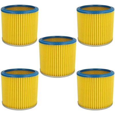 vhbw - 5x Filtre rond à lamelles pour aspirateurs vhbw - 5x Filtre rond à lamelles pour aspirateurs