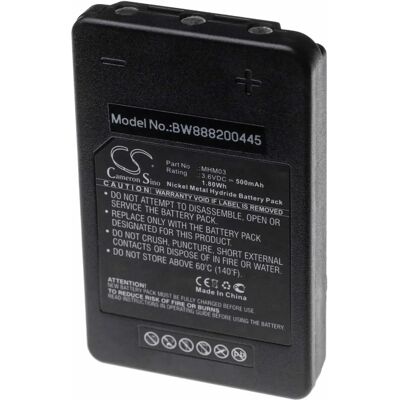 Batterie VHBW Autec - 500mAh, 3.6V, NiMH - Télécommande Industrielle - Publicité Batterie VHBW Autec - 500mAh, 3.6V, NiMH - Télécommande Industrielle - Publicité