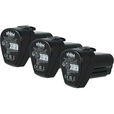 vhbw Batería Metabo 3x - 2000mAh Li-Ion 10.8V - Negro vhbw Batería Metabo 3x - 2000mAh Li-Ion 10.8V - Negro