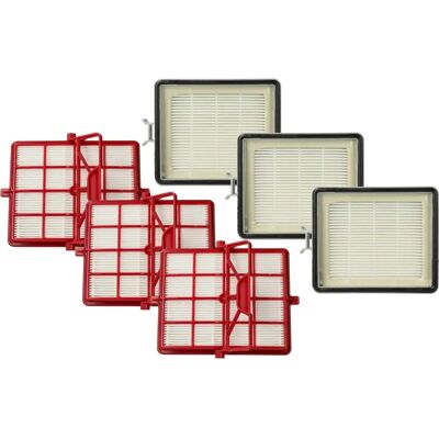 vhbw Lux 111000160 - Blanco/Rojo - Juego de filtros para aspiradora vhbw Lux 111000160 - Blanco/Rojo - Juego de filtros para aspiradora