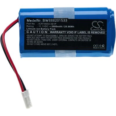 VHBW ICR18650 3S1P - Connettore bianco - Batteria VHBW ICR18650 3S1P - Connettore bianco - Batteria