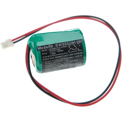 vhbw Batteria allarme Honeywell - 6V 230mAh NiMH di ricambio vhbw Batteria allarme Honeywell - 6V 230mAh NiMH di ricambio