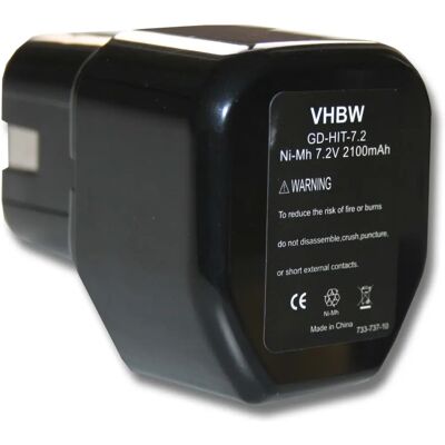 vhbw Batteria Hitachi - 2100mAh NiMH - Nera - Batteria per Utensili vhbw Batteria Hitachi - 2100mAh NiMH - Nera - Batteria per Utensili