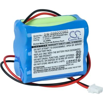 Vhbw Visonic Alarmbatterie - 2000mAh, 7.2V, Grau-Blau Vhbw Visonic Alarmbatterie - 2000mAh, 7.2V, Grau-Blau