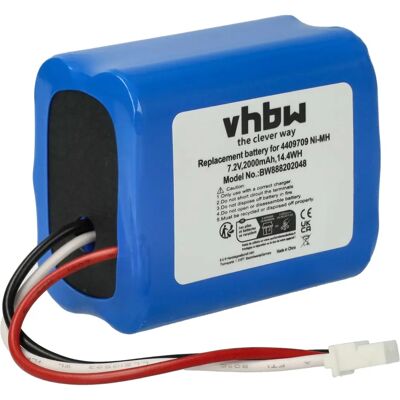 Bateria vhbw para iRobot Braava - NiMH, 2000mAh, 7.2V - Bateria de aspirador Bateria vhbw para iRobot Braava - NiMH, 2000mAh, 7.2V - Bateria de aspirador
