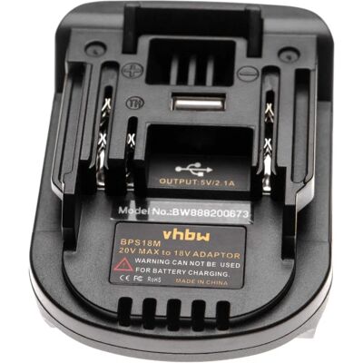 VHBW Black & Decker 20V to 18V Battery Adapter VHBW Black & Decker 20V to 18V Battery Adapter
