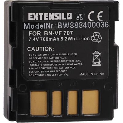 Batterie pour Caméra EXTENSILO - 700mAh Li-Ion pour JVC Batterie pour Caméra EXTENSILO - 700mAh Li-Ion pour JVC