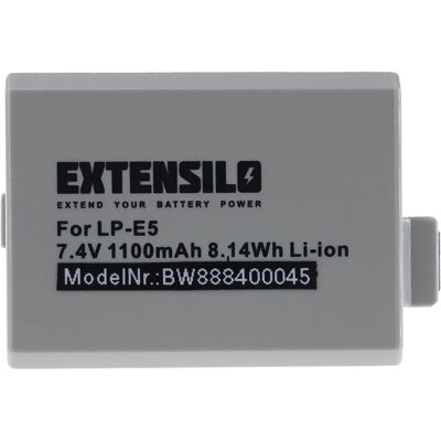 Batterie Canon EOS Rebel T1i - 1100mAh Li-Ion Batterie Canon EOS Rebel T1i - 1100mAh Li-Ion