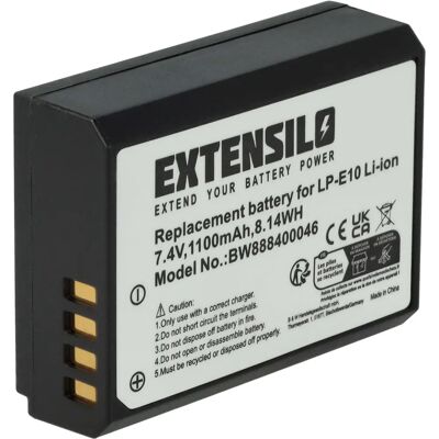 Batterie pour Appareil Photo EXTENSILO - 1100mAh, 7.4V Li-Ion - Publicité Batterie pour Appareil Photo EXTENSILO - 1100mAh, 7.4V Li-Ion - Publicité