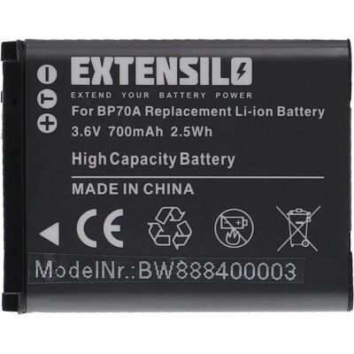 Batterie pour Appareil Photo Samsung - Capacité Élevée Li-ion - 700mAh Batterie pour Appareil Photo Samsung - Capacité Élevée Li-ion - 700mAh
