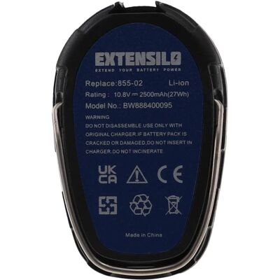 Batteria Extensilo per Dremel 8001-01, 8000-01 - Alta Capacità Batteria Extensilo per Dremel 8001-01, 8000-01 - Alta Capacità