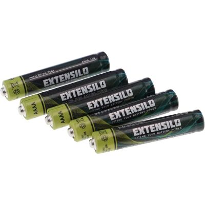 Extensilo 5x AAA Alkaline Batterien - Batterien Extensilo 5x AAA Alkaline Batterien - Batterien