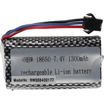 vhbw Model Bateria - 1300mAh 7,4V Li-Ion do samochodów wyścigowych, helikopterów, samolotów vhbw Model Bateria - 1300mAh 7,4V Li-Ion do samochodów wyścigowych, helikopterów, samolotów