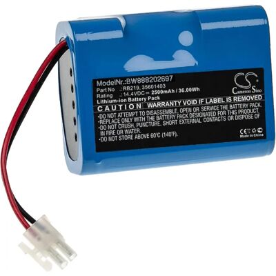 vhbw Hoover Battery - 14.4V - 2500mAh - Compatible with Hoover RBC Series vhbw Hoover Battery - 14.4V - 2500mAh - Compatible with Hoover RBC Series