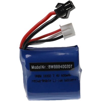 vhbw Model Battery - Compatible with Syma, Skytech - 600mAh - 7.4V - Li-Ion - No Color/Internal vhbw Model Battery - Compatible with Syma, Skytech - 600mAh - 7.4V - Li-Ion - No Color/Internal