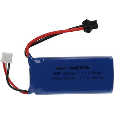 vhbw Batteria - 1200mAh Li-Polymer - Compatibile SM-2P - Per Modellismo vhbw Batteria - 1200mAh Li-Polymer - Compatibile SM-2P - Per Modellismo
