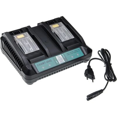 Cargador de batería vhbw Makita - 14.4-18V - Estación de carga doble Cargador de batería vhbw Makita - 14.4-18V - Estación de carga doble