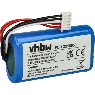 Batteria vhbw per Anker SoundCore Boost - 2600mAh, 7,4V Li-ion Batteria vhbw per Anker SoundCore Boost - 2600mAh, 7,4V Li-ion