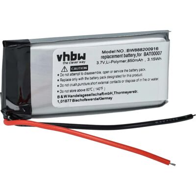 vhbw Batteria per Cardo SRPT0102 - Cuffie wireless - 850mAh vhbw Batteria per Cardo SRPT0102 - Cuffie wireless - 850mAh