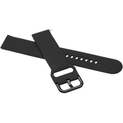 Bracelet en silicone noir pour Samsung Galaxy Watch Active 2 - 13+8,8cm - Publicité Bracelet en silicone noir pour Samsung Galaxy Watch Active 2 - 13+8,8cm - Publicité