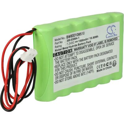 vhbw Ademco Alarm System Battery - 1500mAh, 7.2V NiMH vhbw Ademco Alarm System Battery - 1500mAh, 7.2V NiMH