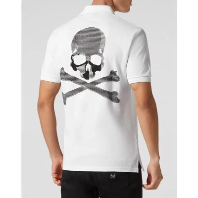 Philipp Plein 4XL Wit Skull&Bones Polo Philipp Plein 4XL Wit Skull&Bones Polo