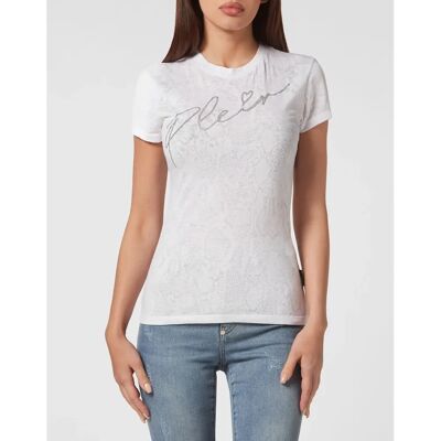 Philipp Plein Weiß Signatur T-Shirt - T-Shirt Philipp Plein Weiß Signatur T-Shirt - T-Shirt