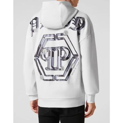 Philipp Plein witte oversized hoodie - Hoodie Philipp Plein witte oversized hoodie - Hoodie