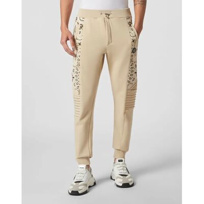 Philipp Plein Joggingbroek - Paisley - Beige Philipp Plein Joggingbroek - Paisley - Beige