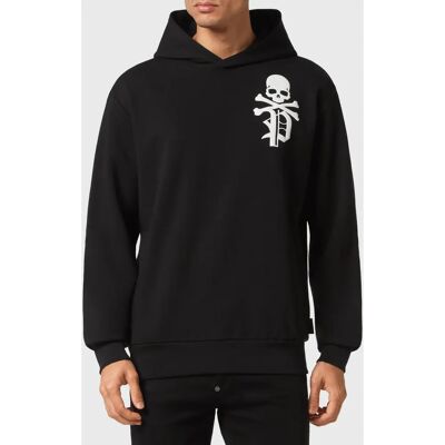 Philipp Plein zwarte gotische hoodie - Sweatshirt Philipp Plein zwarte gotische hoodie - Sweatshirt