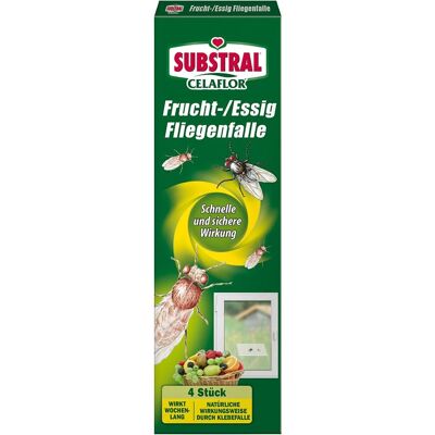 Substral Celaflor Frucht-/Essigfliegenfalle - Insektizidfreie Klebefalle für Obst- und Essigfliegen Substral Celaflor Frucht-/Essigfliegenfalle - Insektizidfreie Klebefalle für Obst- und Essigfliegen