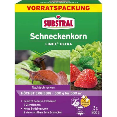 SUBSTRAL Slug Pellet Limex Ultra - Schneckenkorn 2x500g SUBSTRAL Slug Pellet Limex Ultra - Schneckenkorn 2x500g