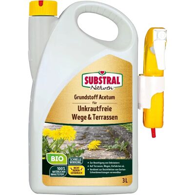 SUBSTRAL Naturen Grundstoff Acetum Unkrautvernichter - BIO - 3 Liter SUBSTRAL Naturen Grundstoff Acetum Unkrautvernichter - BIO - 3 Liter