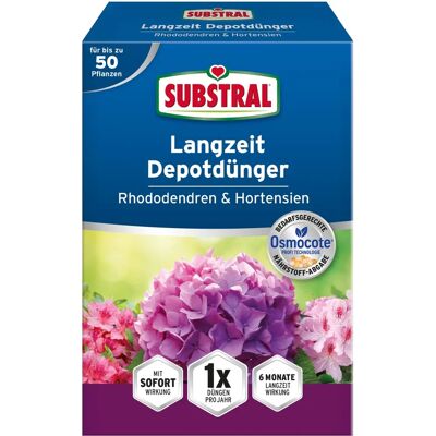 SUBSTRAL Hosszú távú műtrágya - Ródeodendron és Hortenzia - 750g SUBSTRAL Hosszú távú műtrágya - Ródeodendron és Hortenzia - 750g
