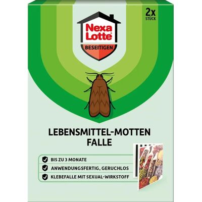 NEXA LOTTE Lebensmittel-Motten Falle - Geruchlos, Anwendungsfertig, Insektizidfrei - Lebensmittel NEXA LOTTE Lebensmittel-Motten Falle - Geruchlos, Anwendungsfertig, Insektizidfrei - Lebensmittel