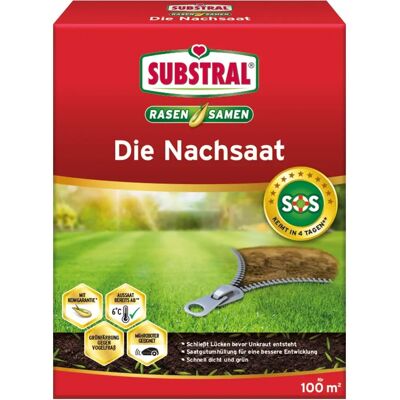 SUBSTRAL Semences de gazon pour reseeding, 2 kg - Publicité SUBSTRAL Semences de gazon pour reseeding, 2 kg - Publicité