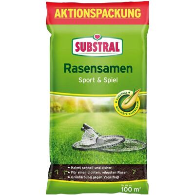 SUBSTRAL Rasensamen Sport & Spiel - Schnelle Keimung - 2 kg SUBSTRAL Rasensamen Sport & Spiel - Schnelle Keimung - 2 kg