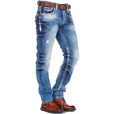 Cipo & Baxx Blaue Straight-Fit Jeans - Jeans Cipo & Baxx Blaue Straight-Fit Jeans - Jeans