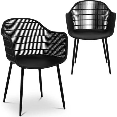 Fromm & Starck Schwarzer Kunststoffstuhl - Modell STAR_SEAT_08 - Bis zu 150kg Fromm & Starck Schwarzer Kunststoffstuhl - Modell STAR_SEAT_08 - Bis zu 150kg
