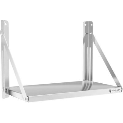 Royal Catering Taitettava seinähylly 60 x 30 cm - ruostumaton teräs Royal Catering Taitettava seinähylly 60 x 30 cm - ruostumaton teräs