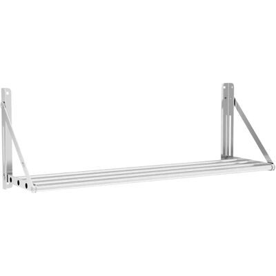 Libreria a parete Royal Catering - pieghevole - stile tubo - 100 x 30 cm - 40 kg - acciaio inossidabile - Organizzazione cucina Libreria a parete Royal Catering - pieghevole - stile tubo - 100 x 30 cm - 40 kg - acciaio inossidabile - Organizzazione cucina