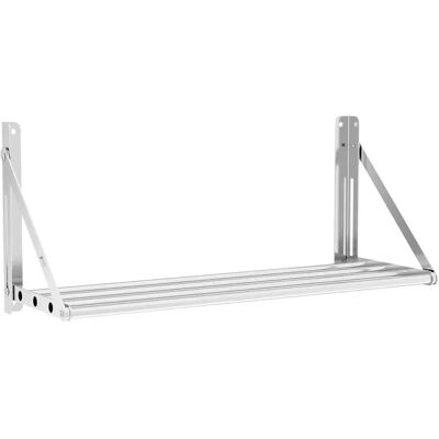 Estante de pared Royal Catering - Plegable - Diseño con barras - 80x30 cm - Acero inoxidable Estante de pared Royal Catering - Plegable - Diseño con barras - 80x30 cm - Acero inoxidable